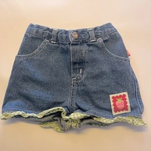 VINTAGE Strawberry Shortcake Toddler Denim Shorts